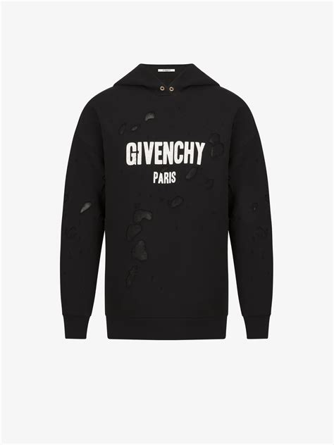 givenchy paris 4g embroidered sweatshirt|Givenchy destroyed hoodie.